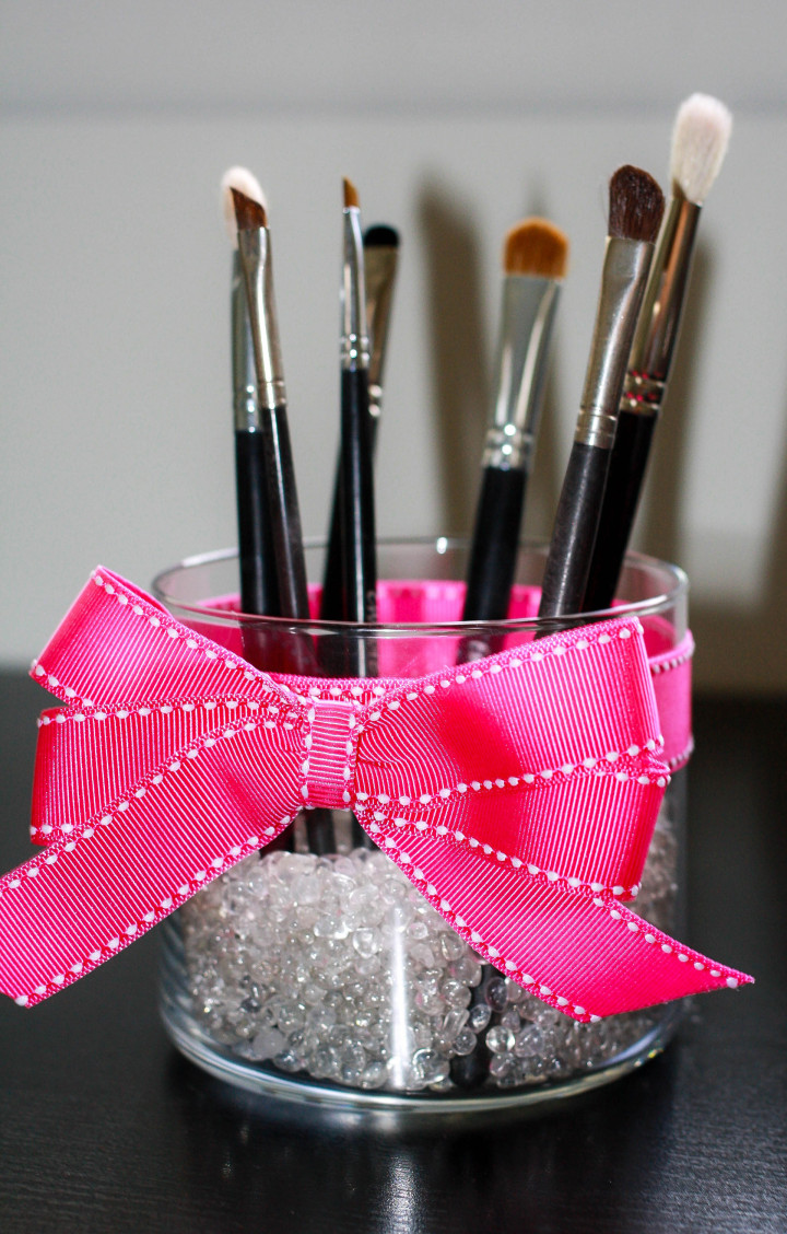 How to Create a DIY Makeup Brush Holder from an Old Candle Jar - Dwell  Beautiful