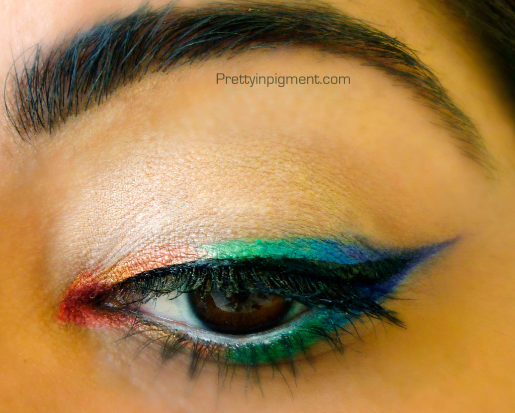 rainbow eye liner 