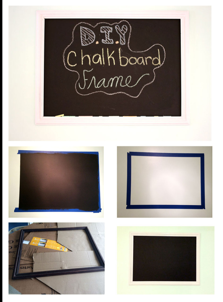 DIY Framed Chalkboard Wall 