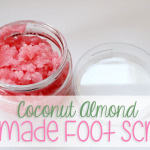 Coconut Almond Homemade Foot Scrub