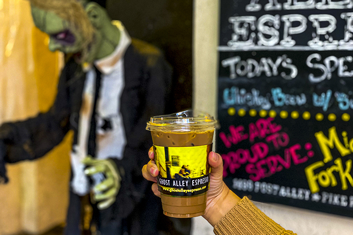 Ghost Alley Espresso | Spooky things to do in Seattle